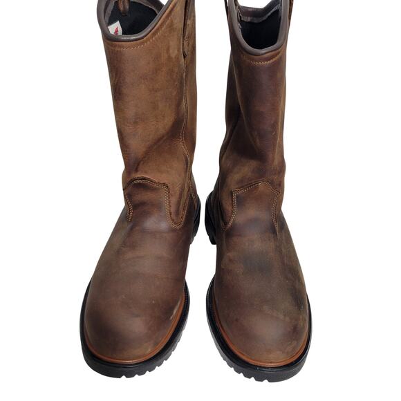 Red Wing Men's Steeltoe, Waterproof, Electrical Hazard Brown Boots Size 12 91525 - Picture 1 of 9